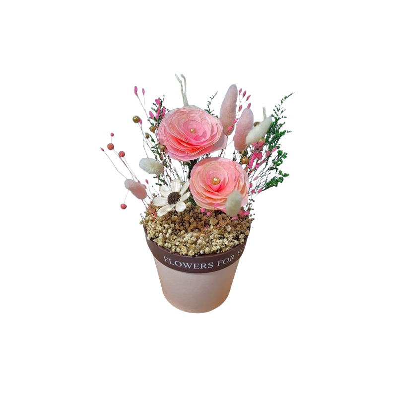 🌸 Masetita con 3 Flores Principales 🌿