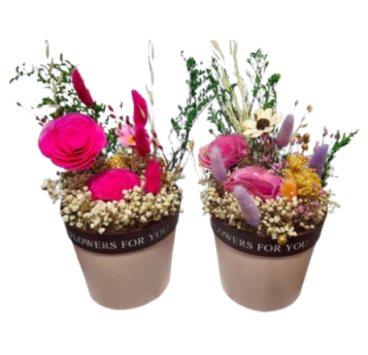 🌸 Masetita con 3 Flores Principales 🌿