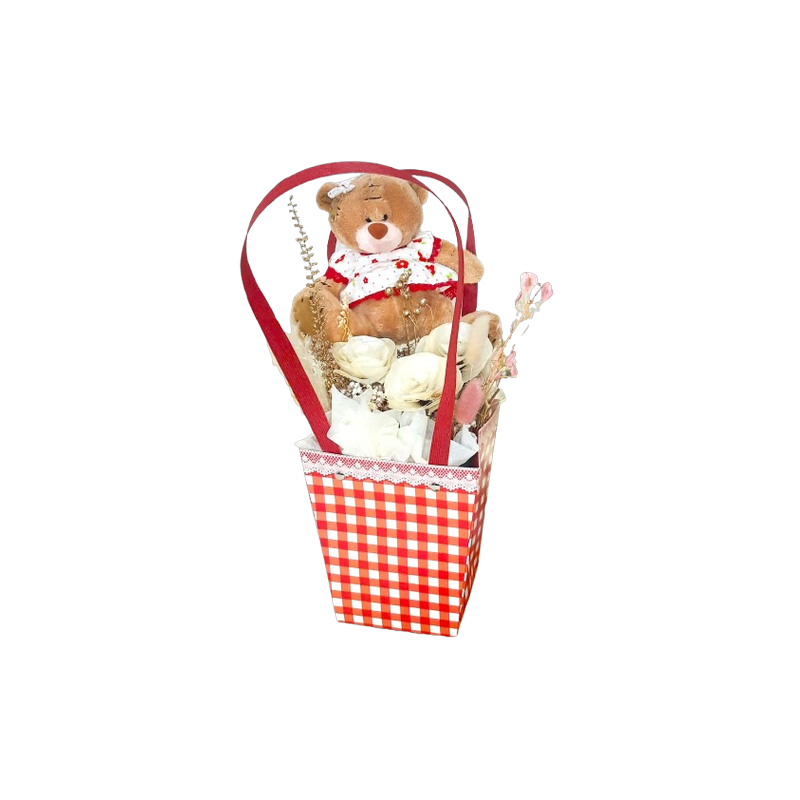 🎁 Canasta de Regalo "Dulce Amor" 🧸🌸