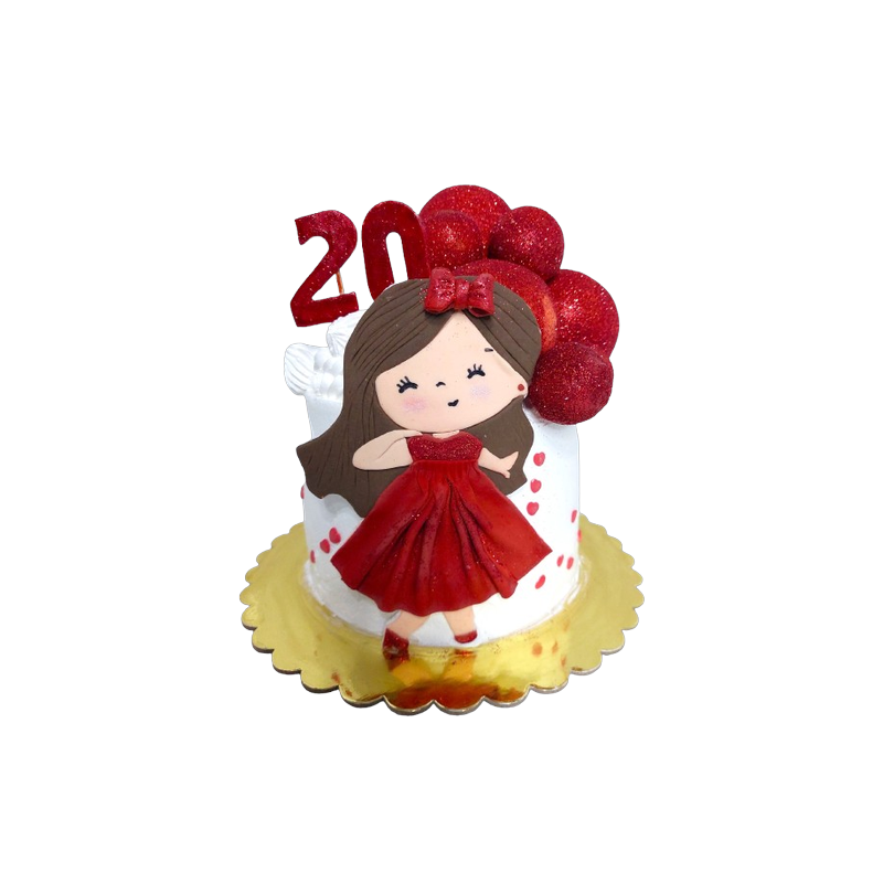 🎂🍊 Torta Decorada Juvenil ELLA 🍊🎂