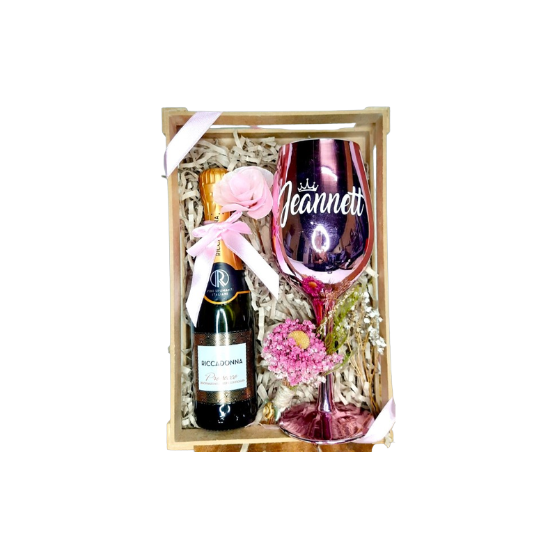 🍷 Caja de Regalo con Copa 🎀