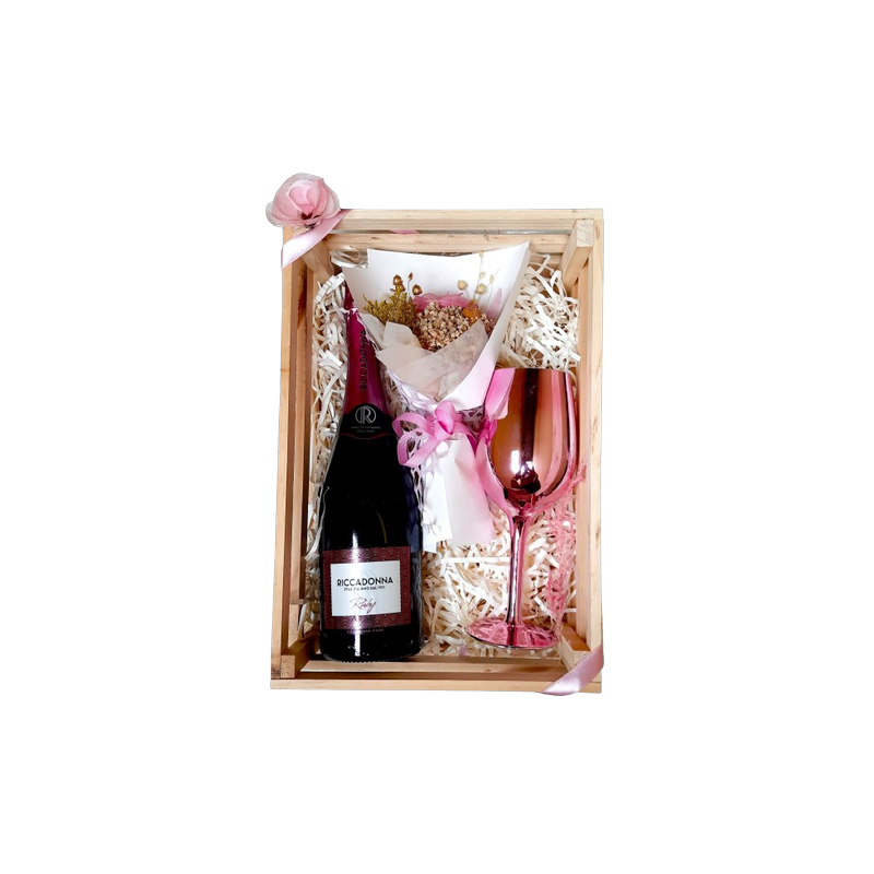 🍷 Caja de Regalo con Copa 🎀