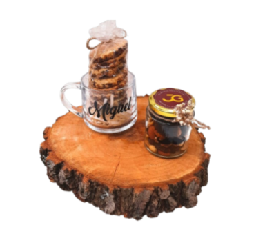 🎁 Caja de Regalo para Papá 🍪☕🥜💙