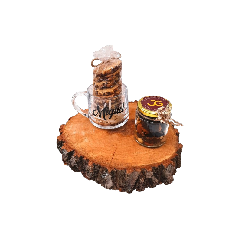 🎁 Caja de Regalo para Papá 🍪☕🥜💙