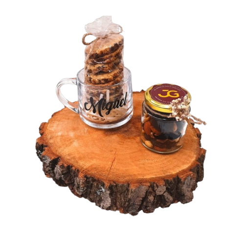 🎁 Caja de Regalo para Papá 🍪☕🥜💙