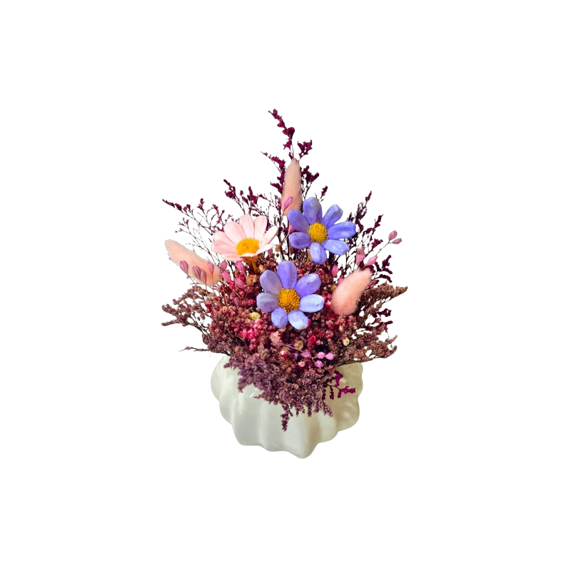 🌸 Floreros Decorativos con Flores Secas 🌿